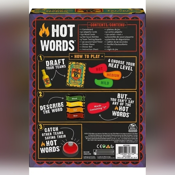Spin Master Games Hot Words, Word Guessing Party Game, Board Game - Picture 6 of 8